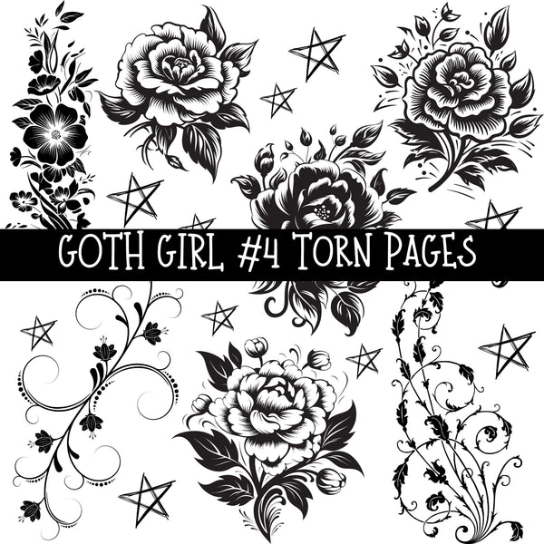 Goth Girl UV DTF Decal sheets 6 designs available
