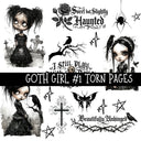 Goth Girl UV DTF Decal sheets 6 designs available