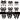 Pink Gothic Bows UV DTF Decal sheets