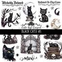Black Cat UV DTF Decal sheets 4 Designs available