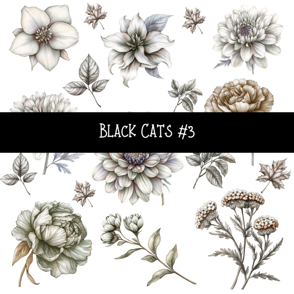 Black Cat UV DTF Decal sheets 4 Designs available