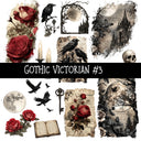 Gothic Rose torn Pages UV DTF Decal sheets 3 designs available