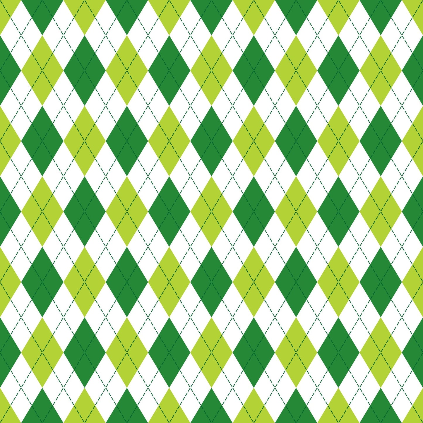 Green Argyle - Adhesive Vinyl Sheets