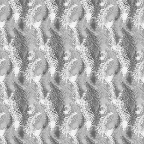 Grey Feathers - Adhesive Vinyl Sheets