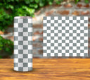 Checker - UV DTF Tumbler wrap - 15 color options