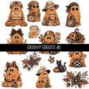 Groovy Ghosts UV DTF Decal sheets 2 Designs available