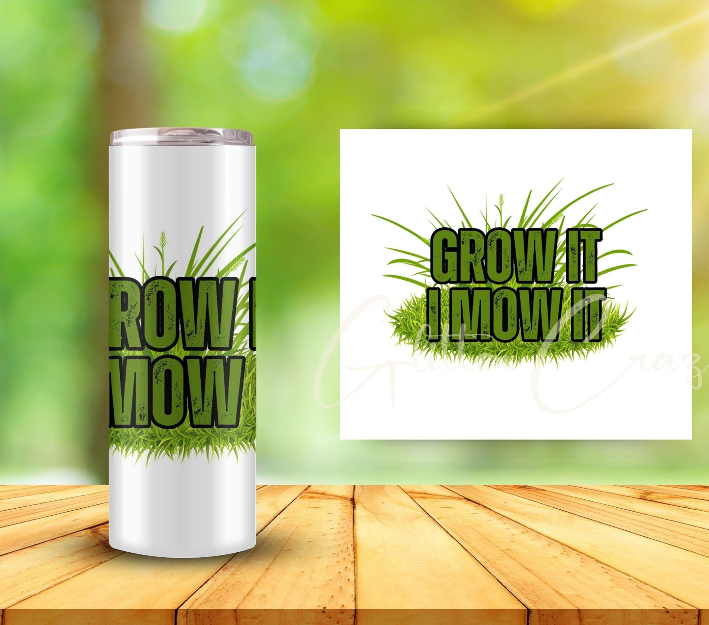 Grow it. I mow it. - UV DTF Decals- 3 sizes