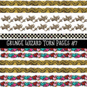 Grunge Wizard Torn Pages UV DTF Decal sheets 9 Designs available