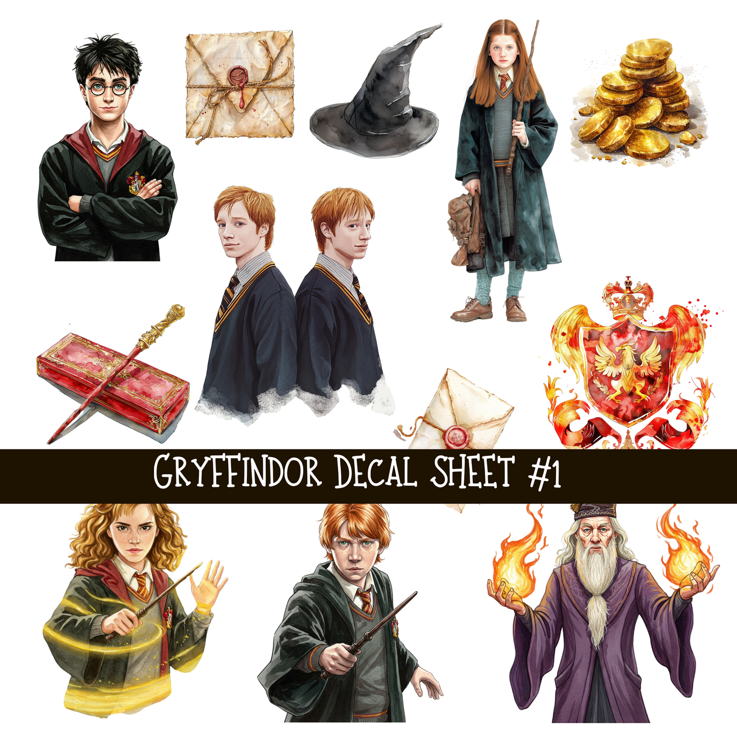 World of Hogwarts Collection UV Decal sheets 9 to choose from