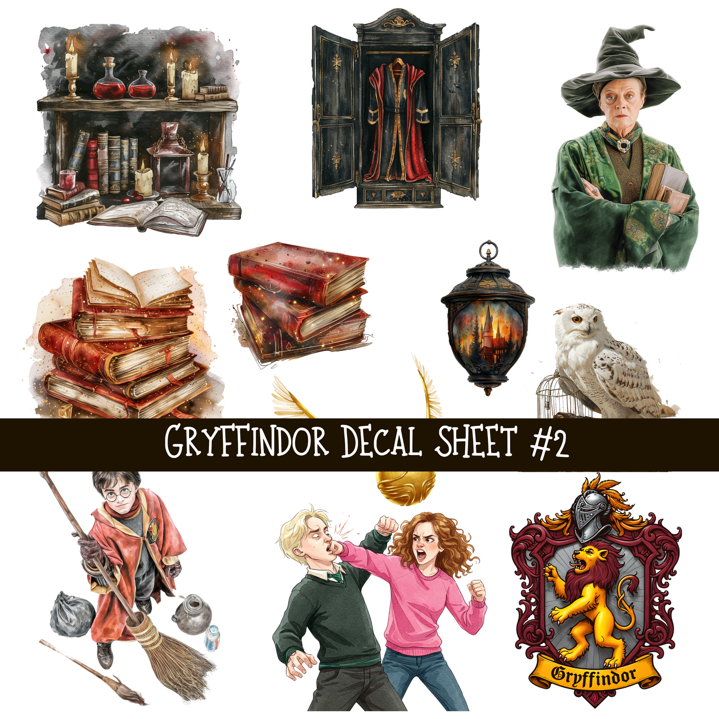 World of Hogwarts Collection UV Decal sheets 9 to choose from