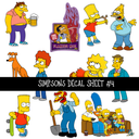 Simpsons Decal Sheets 4 options