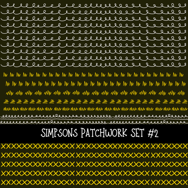 Simpsons Doodle Patchwork (2 variants)