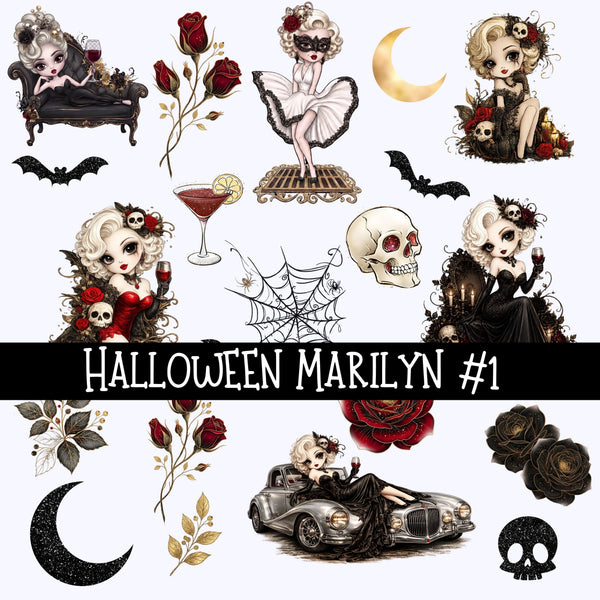 Halloween Marilyn Decal sheets 5 designs available
