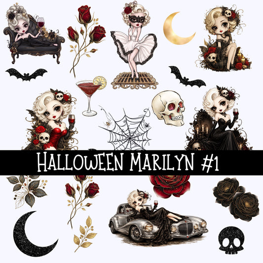 Halloween Marilyn Decal sheets 5 designs available
