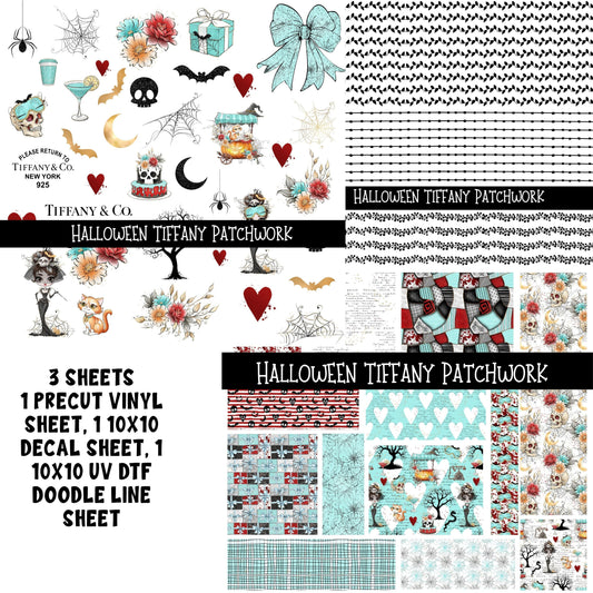 Halloween Tiffany Patchwork Set