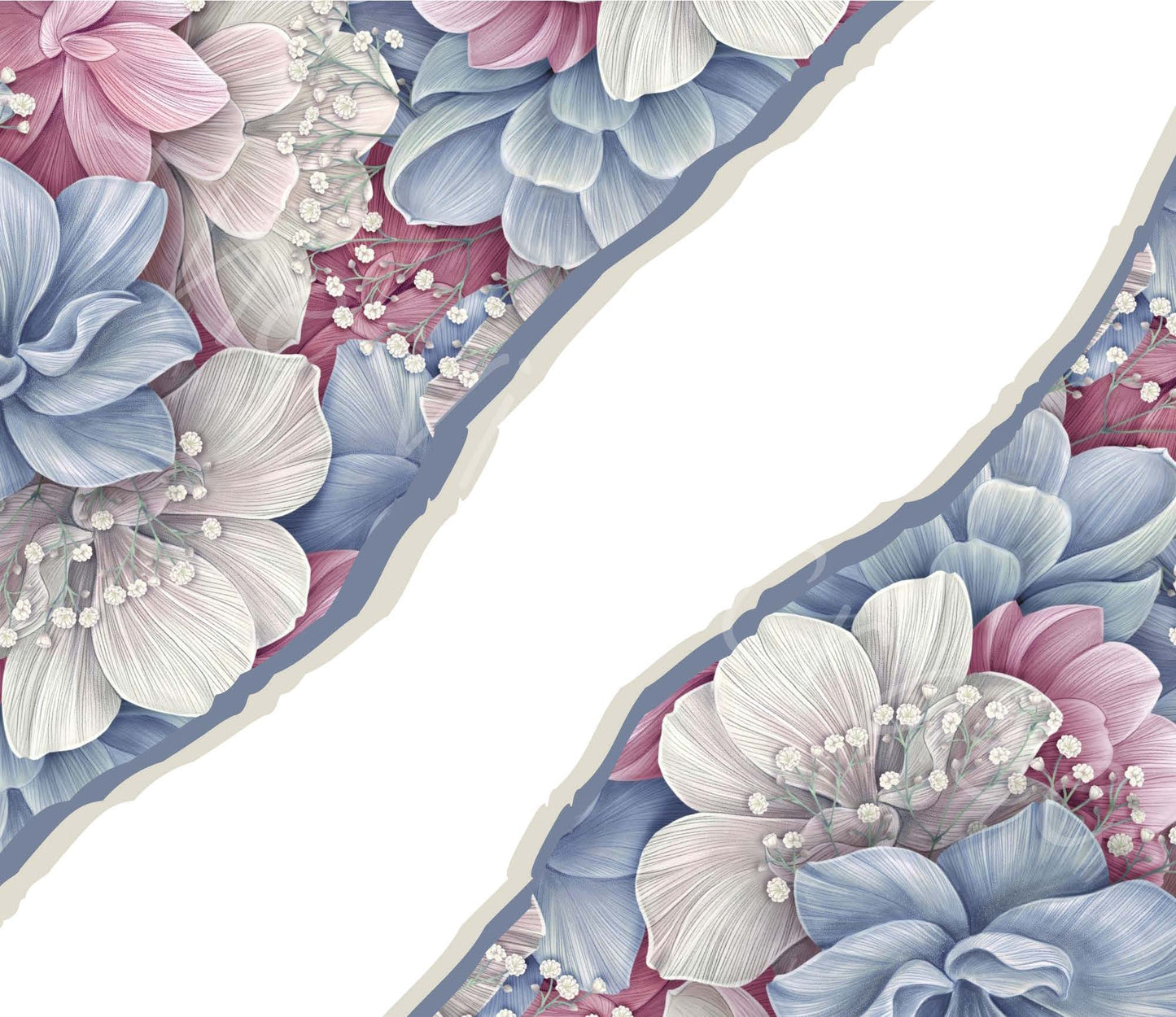 Hand drawn Spring florals - Adhesive Vinyl Wraps