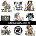 Handyman Decal  UV DTF Decal sheets 2 designs to choose from