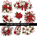 Hard candy Christmas Torn Pages UV DTF Decal sheets 5 Designs available
