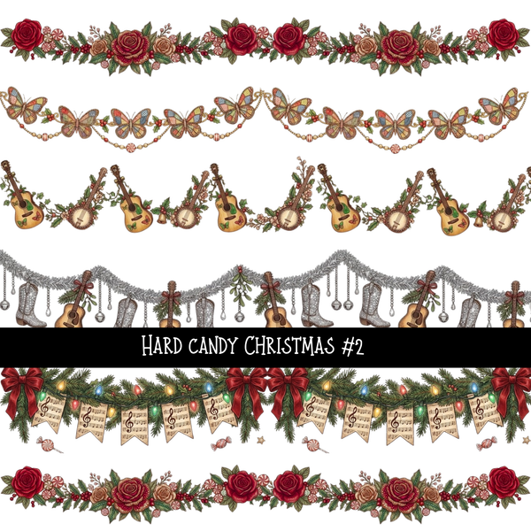 Hard Candy Christmas UV DTF Decal sheets 5 Designs available