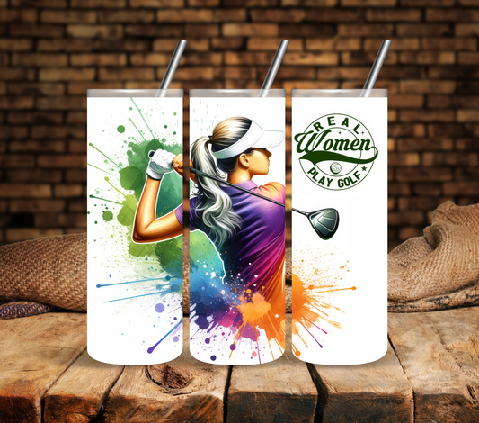 Real Women Play Golf - Adhesive Vinyl Wrap