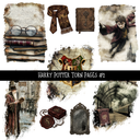 Harry Potter Torn Pages - UV DTF Decal sheet