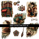 Harry Potter Torn Pages - UV DTF Decal sheet