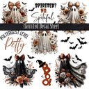 Haunted Collection Bats, ghosts and leopard UV DTF Decal Sheet 3 Designs