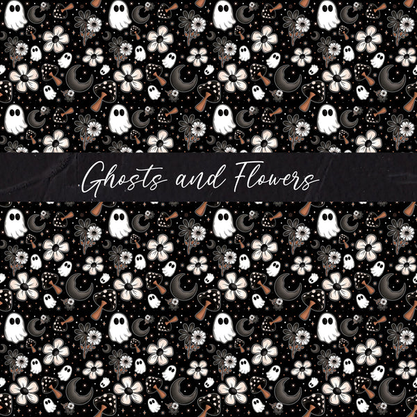 Ghosts and Flowers 12x12 vinyl sheet