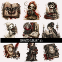 Halloween Library   - UV DTF Decal sheet 7 variants