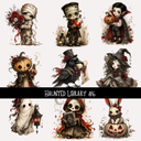 Halloween Library   - UV DTF Decal sheet 7 variants