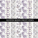 Haunted Manor precut Strips 12x12 vinyl sheet