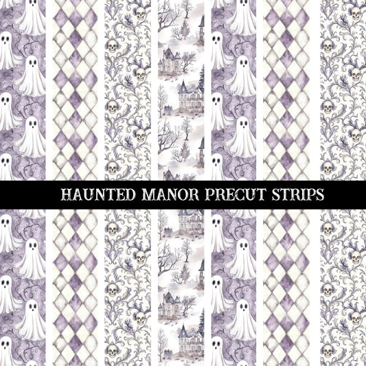 Haunted Manor precut Strips 12x12 vinyl sheet