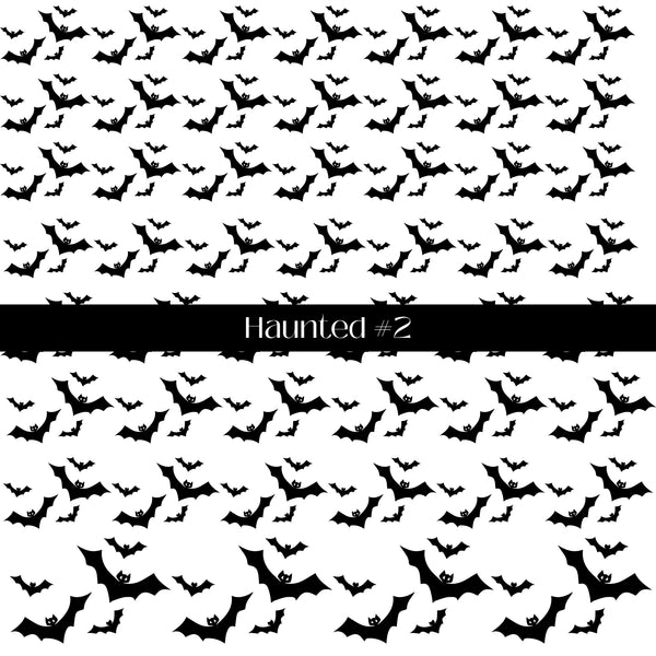 Haunted Collection Bats, ghosts and leopard UV DTF Decal Sheet 3 Designs