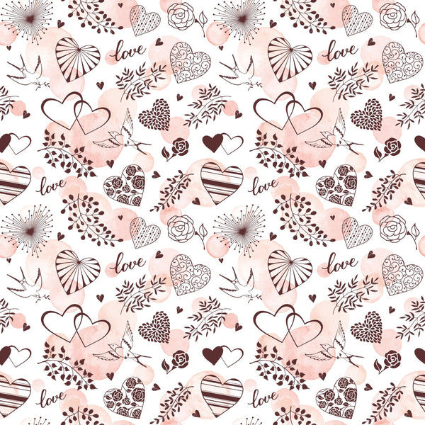 Dove Love - Adhesive Vinyl 12x12 Sheet
