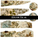Heirloom Teal Torn Pages UV DTF Decal sheets 6 Designs available