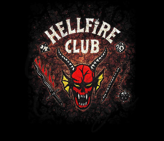 Hellfire Club Black Background - Adhesive Vinyl Wrap