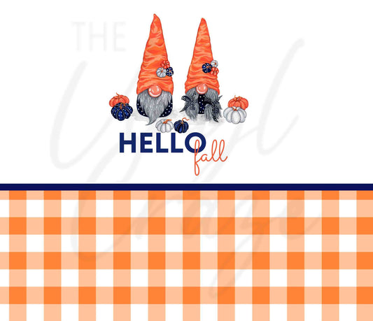 Hello Fall Gnomes - Adhesive Vinyl Wrap