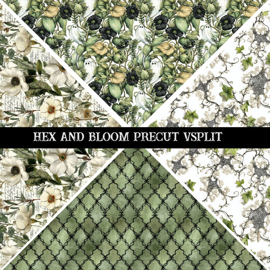 Hex and Bloom precut Vsplits 12x12 vinyl sheet