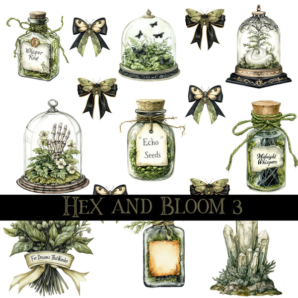 Hex and Bloom Collection Decal sheets- 8 styles
