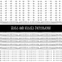 Hugs and Kisses Doodle Patchwork Set