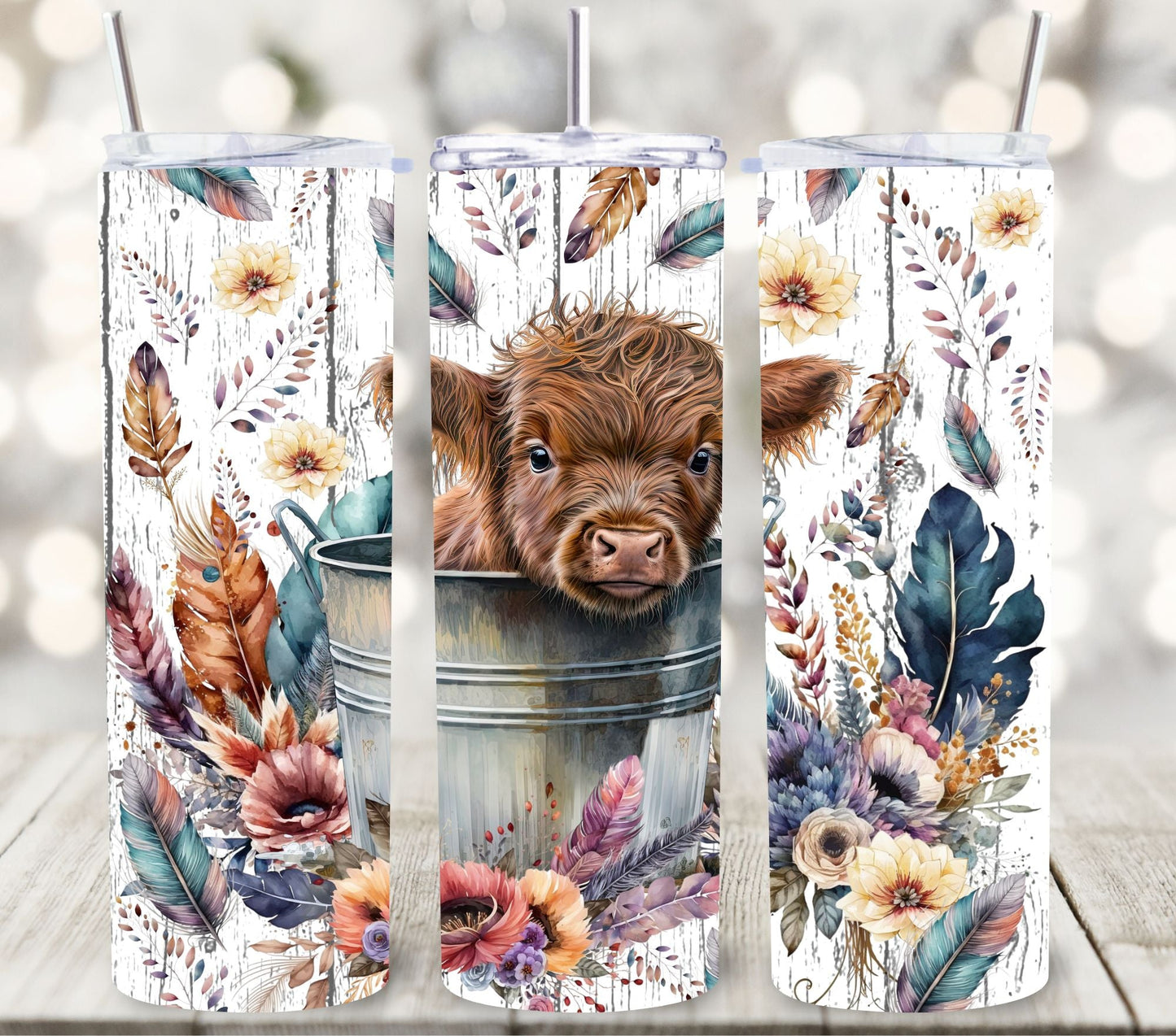 Highland Cow - Adhesive Vinyl Wrap - 6 Designs