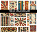 Vintage Circus Patchwork Set