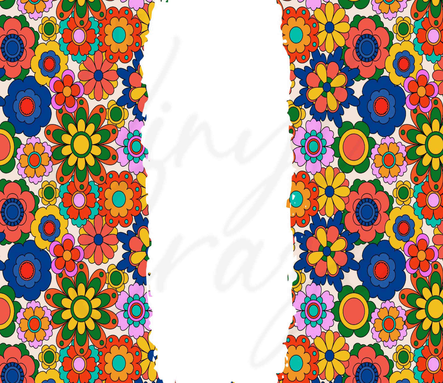 Hippie Flower - Adhesive Vinyl Wrap