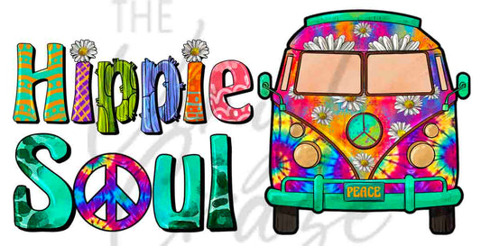 Hippie Soul Rainbow Van - UV DTF Decal