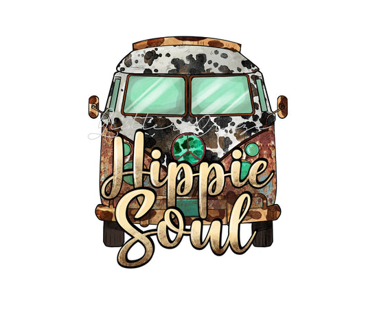 Hippie Soul Van - UV DTF Decal