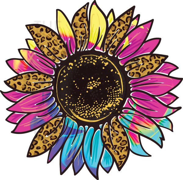 Hippie Sunflower - UV DTF Decal