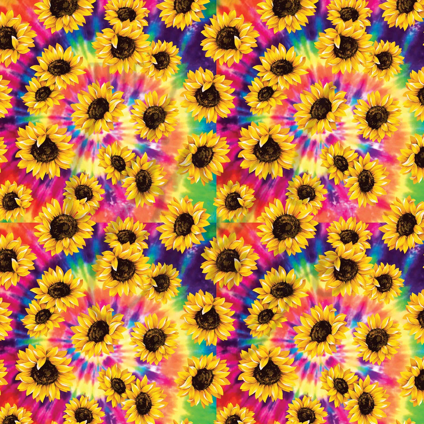 Hippie Sunflowers - Adhesive Vinyl Sheets