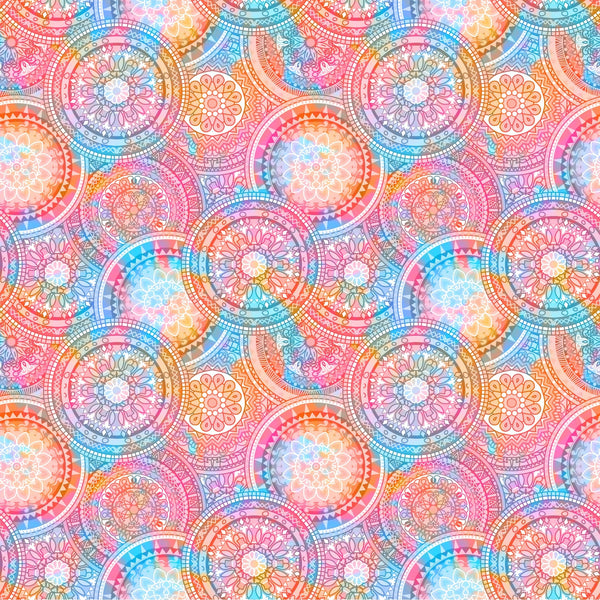 Hippie Mandala - Adhesive Vinyl Sheets