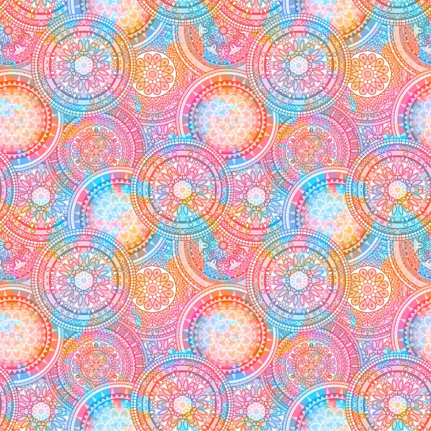 Hippie Mandala - Adhesive Vinyl Sheets