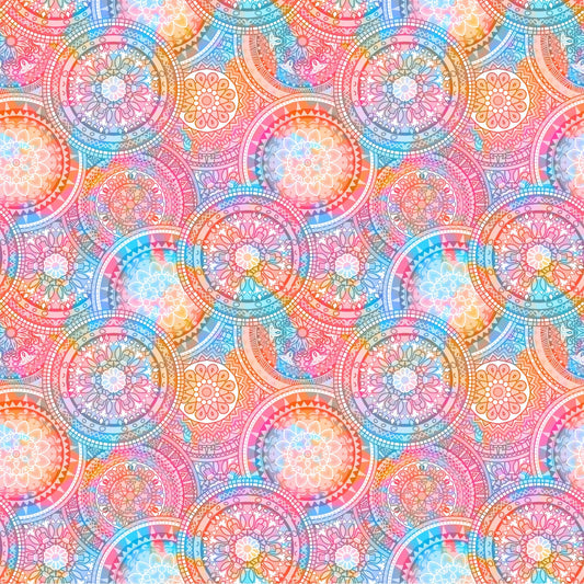 Hippie Mandala - Adhesive Vinyl Sheets